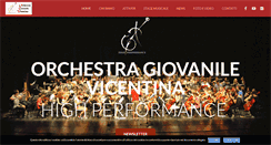 Desktop Screenshot of orchestragiovanilevicentina.com